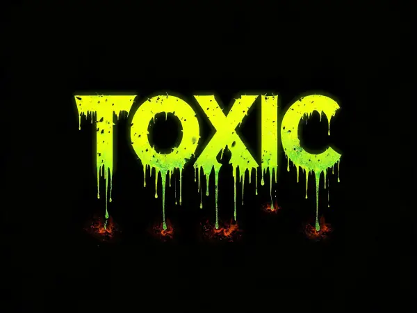 Acid Drip lettering example