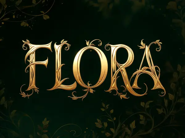 Contoh lettering Art Nouveau