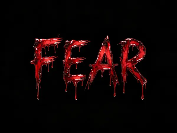Blood Horror lettering example