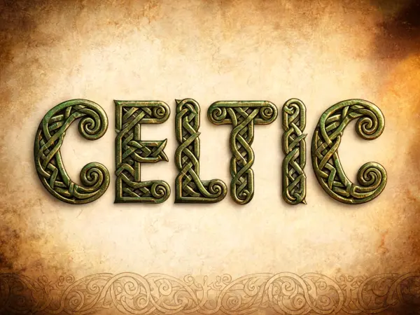 Celtic Insular lettering example