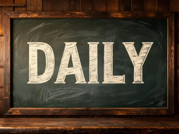 Chalk Slab Display lettering example