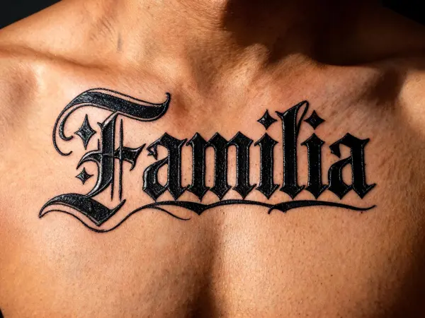 mẫu chữ nghệ thuật Chữ Blackletter Chicano