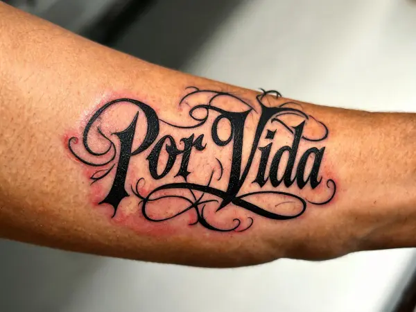 Chicano Script lettering example