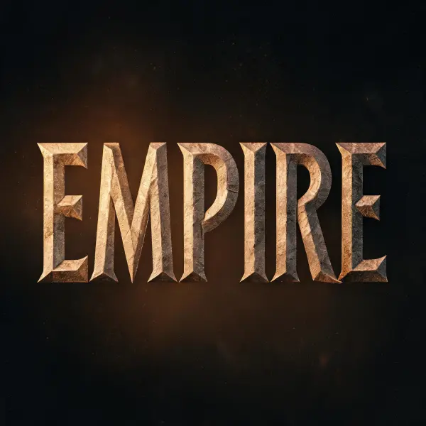Cinematic Epic lettering example