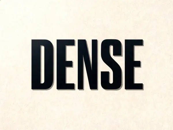 Condensed Sans lettering example