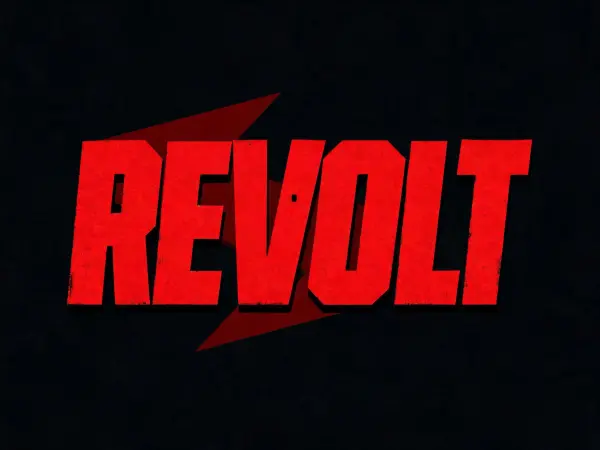 Constructivist Poster lettering example