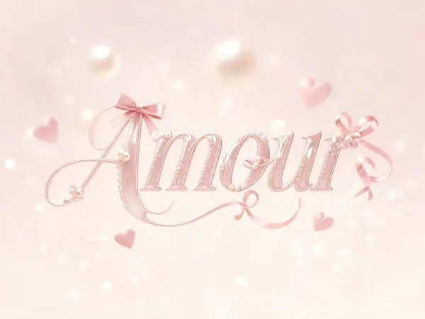 Coquette Bow Serif lettering example