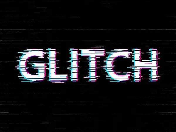 Contoh lettering Cyber Glitch