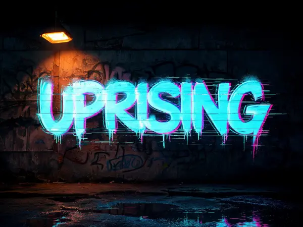 Cyber Graffiti lettering example