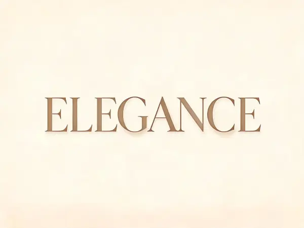 Display Serif Wide lettering example