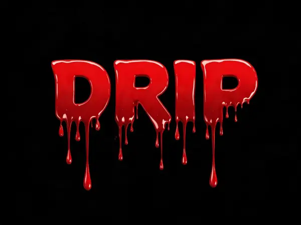 Пример леттеринга: Drip Display