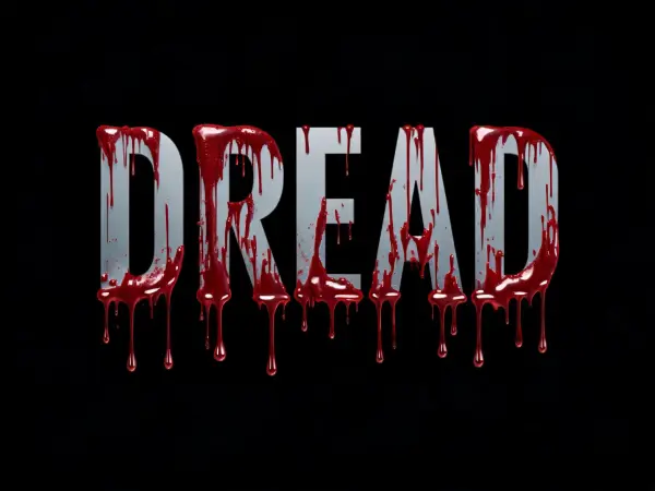 mẫu chữ nghệ thuật Drip Horror