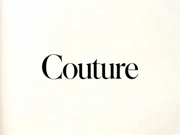Fashion Editorial Didone lettering example