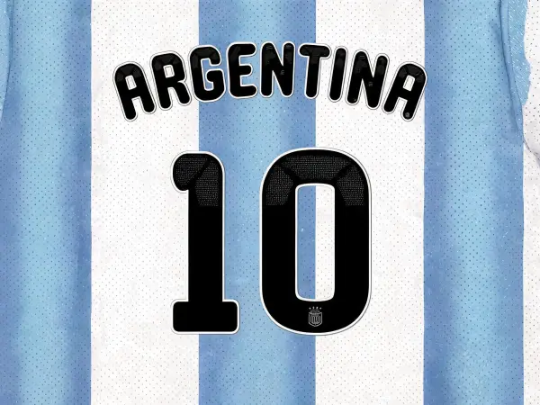 Argentina Football Rounded lettering example