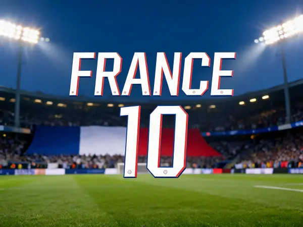 Exemple de lettrage Maillot domicile France