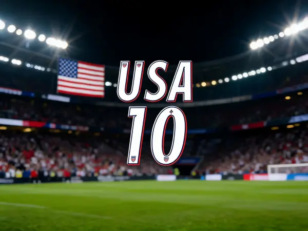 USA Football Kit lettering example
