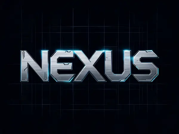 Futuristic Tech lettering example