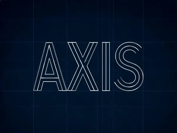 Geometric Outline lettering example