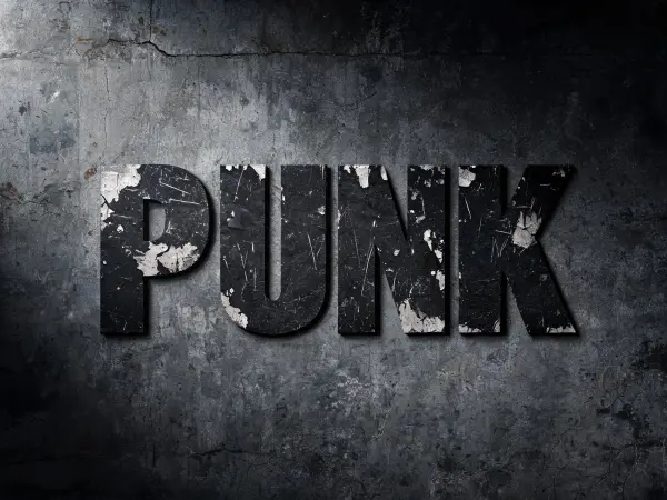 Exemple de lettrage Grunge vieilli