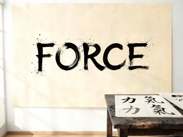 Ink Splatter lettering example