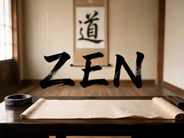 Japanese Brush lettering example