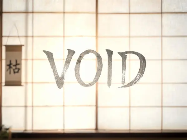 Japanese Dry Brush lettering example