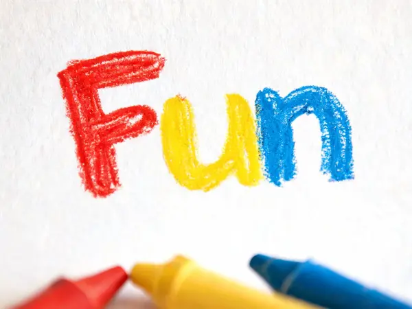 Exemple de lettrage Crayons de cire pour enfants