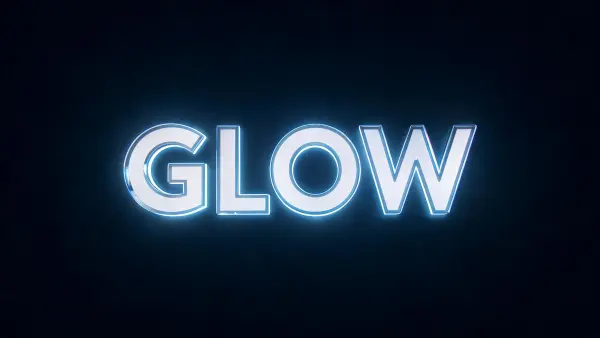 Laser Acrylic Glow lettering example