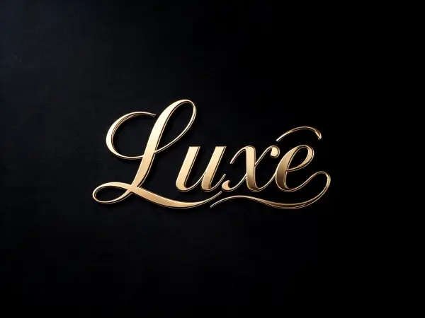 Luxury Thick Script lettering example