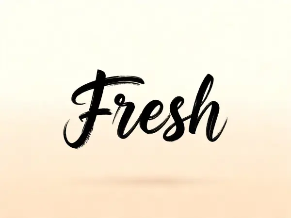 Contoh lettering Tulisan Sambung Kuas Modern