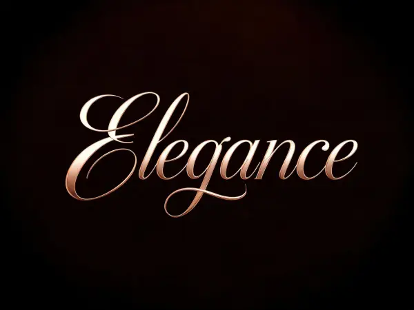 Exemple de lettrage Calligraphie moderne