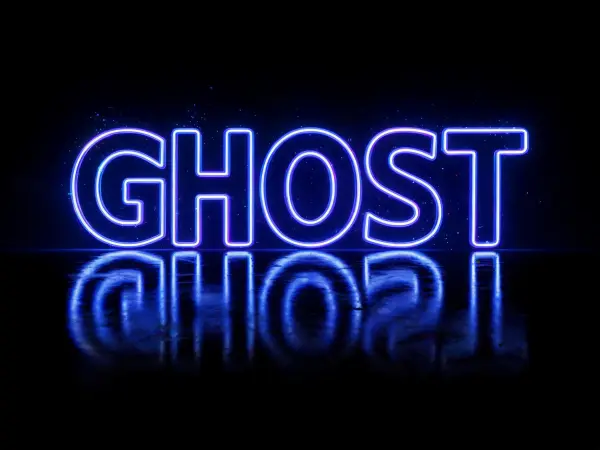 mẫu chữ nghệ thuật Nét viền neon