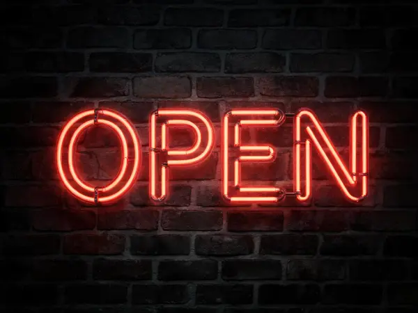 Contoh lettering Tabung Papan Neon