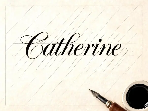 Contoh lettering Kaligrafi Pena Runcing