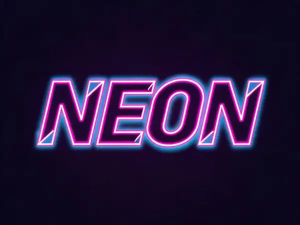 Contoh lettering Retro 80-an