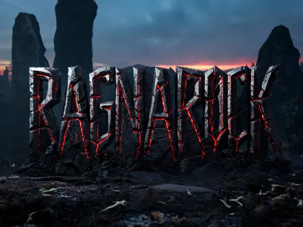 Runic Blood Stone lettering example
