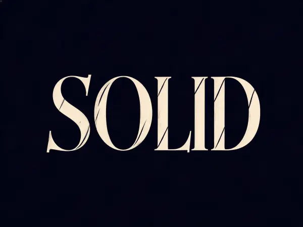 Old Style Serif lettering example
