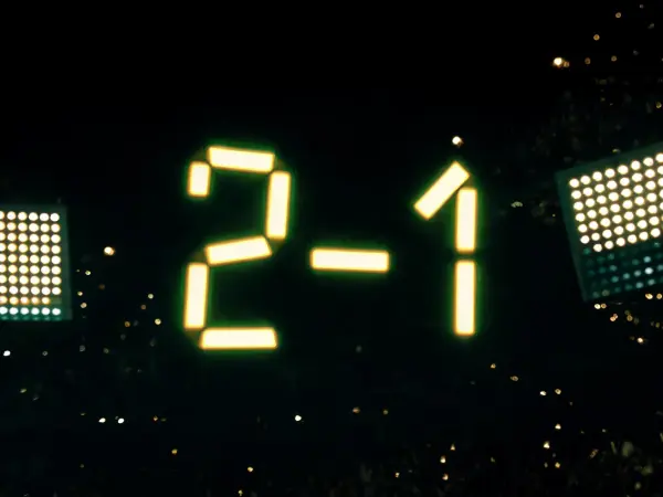 Stadium LED lettering example
