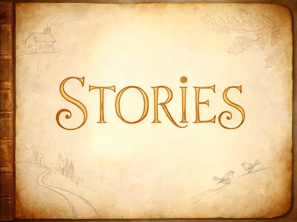 Storybook Illustrated lettering example