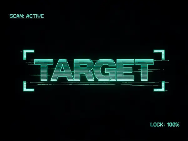 Tactical HUD Scan lettering example