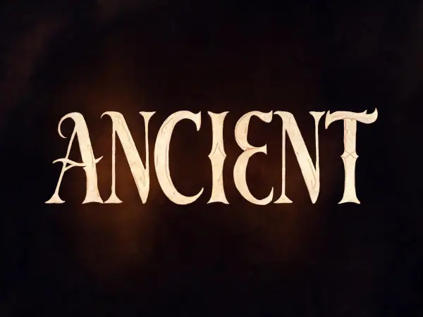 Uncial Manuscript lettering example