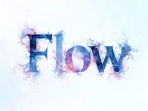 Watercolor Diffusion lettering example