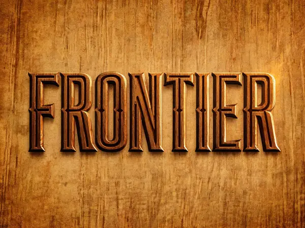 Western Slab lettering example