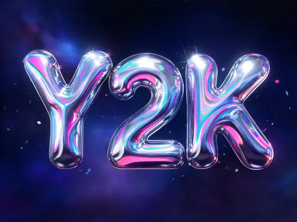 Y2K Chrome Bubble — Y2K