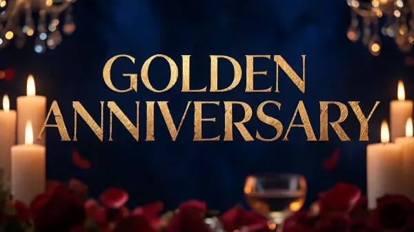 Anniversary lettering example