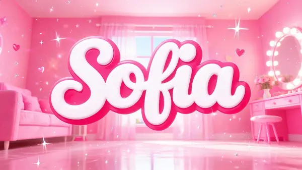 Barbie lettering example