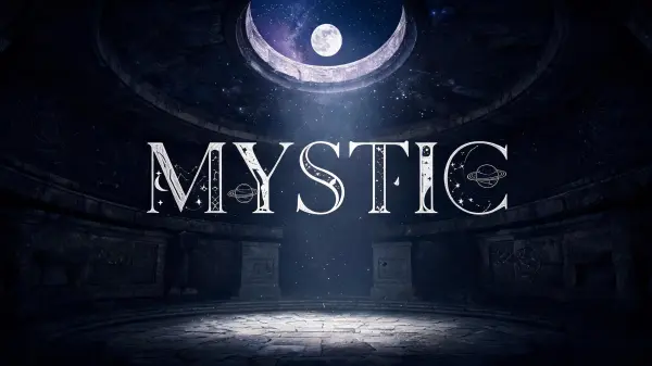 Celestial Symbol lettering example