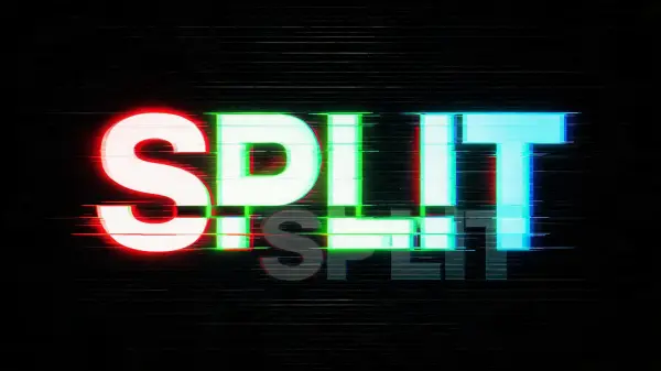 Neon Glitch lettering example