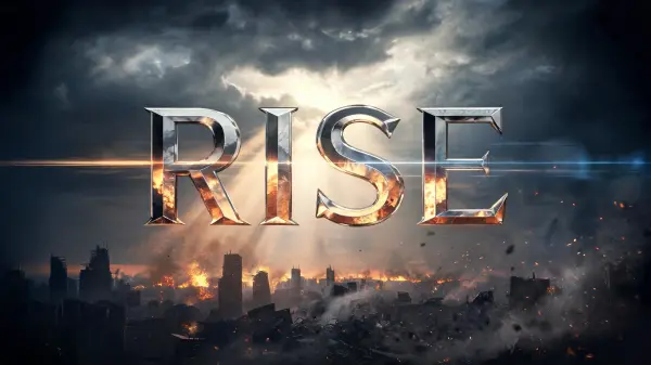 Blockbuster lettering example
