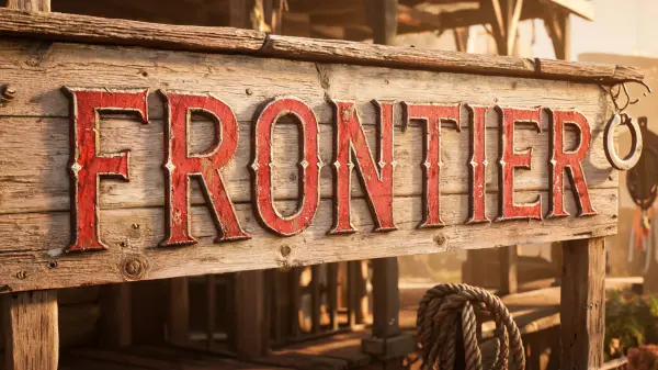 Western lettering example